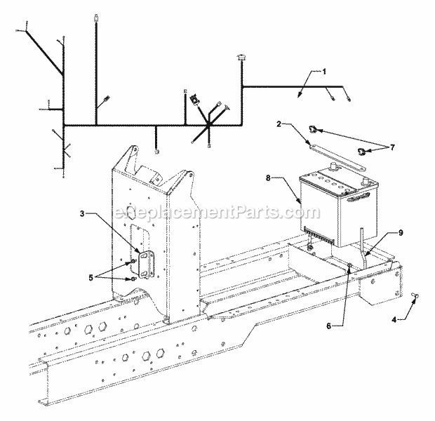 Battery And Electrical 1b065g & Before Diagram and Parts List for 5254E 54AE542-710, 54BE542-710, 54CE542-710 Cub Cadet Lawn Tractor